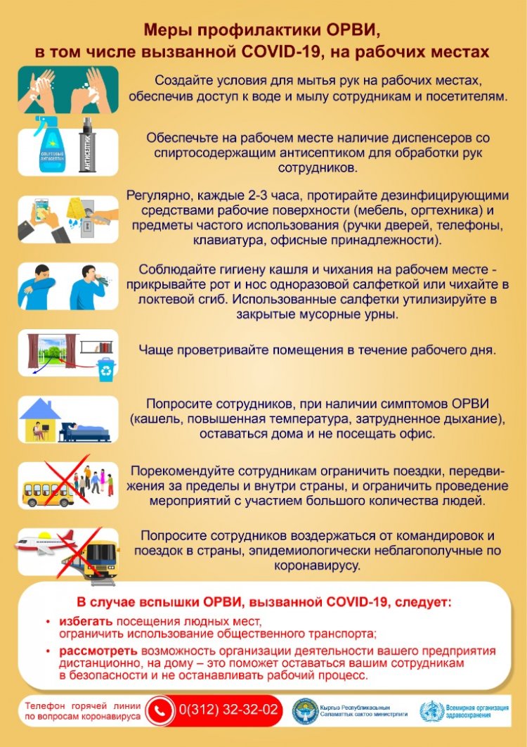 В Бишкеке усилен санитарный контроль из-за роста числа заболевших COVID-19