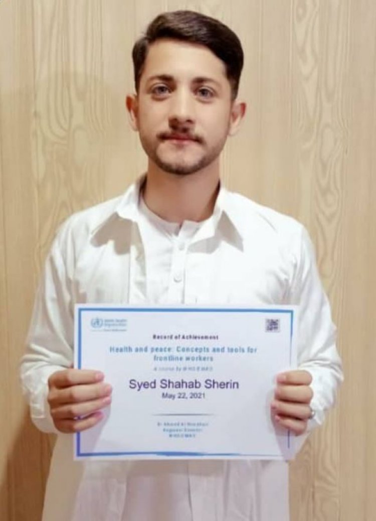 Student of the EIMU Mr.Shahab Sherin has completed special courses from WHO